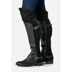 JUSTFAB Donita black riding boot, NWOT size 8